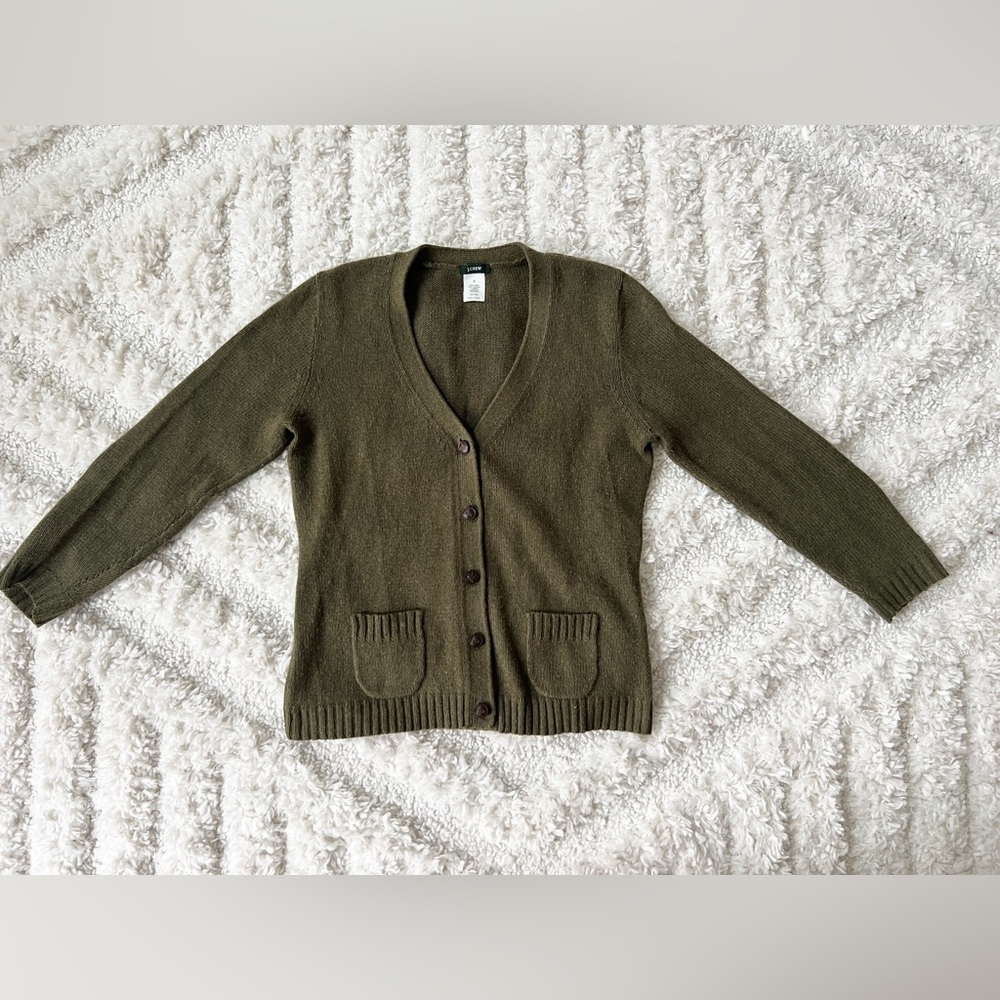 J. Crew Cashmere Blend Cardigan - Small